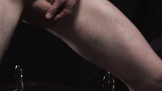 Innocent Cole Blue and Bishop Angus banged hard after riding dildo