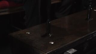 Innocent Cole Blue and Bishop Angus banged hard after riding dildo