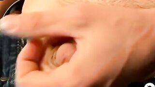 Handsome twink Alexxx solo facial and masturbation