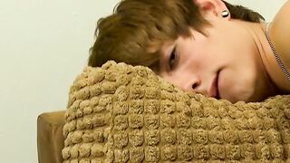 Young twink masturbates solo and plays with gay toys as well