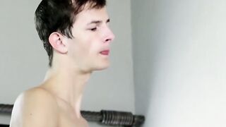 Young men love to fuck after taking steamy shower together