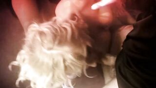 Stacy Sarans devilish orgy with blonde sluts Cindy Behr and Diana Gold