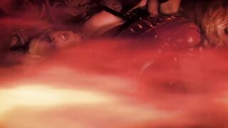 Stacy Sarans devilish orgy with blonde sluts Cindy Behr and Diana Gold