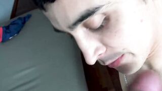 I paid curious horny dude Wally to swallow my cock and creamy cum Hoe 2