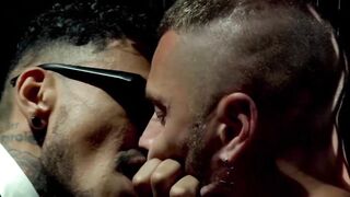 Mars GymBurger is tied up as Pablo Bravo rips his mouth and ass