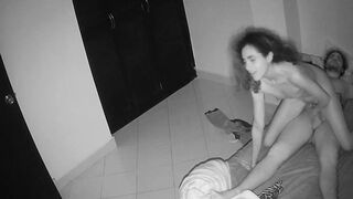 Private homemade video of Latina teen riding her lovers cock