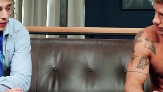 NextDoorXXX.com - Justin Mathews and Kyle Wyncrest make out before anal