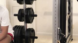 Gym buddies Coach Cox and hot Cameron Basinger get sweaty