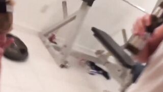 Pretty blonde dude bottoms for his drunk college friends