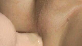 Blaze Corgan using sex toy on partner and giving him cumshot