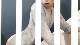 IncestGay.com - Taboo stair fucking on a horny holiday vacation