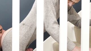 IncestGay.com - Taboo stair fucking on a horny holiday vacation