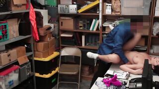 ShopliftersPunished.com - Shoplifting teen bitch sucks dick and takes it from behind