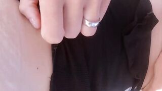 My swollen pussy gets cum glazed