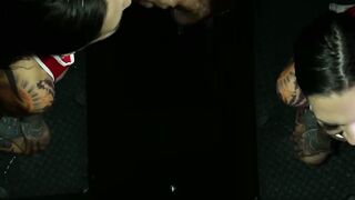 Busty tattooed slut Rocky Emerson devours a BBC and swallows cum