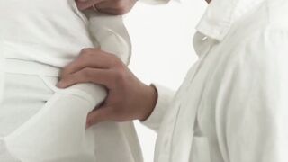 BoyMissionary.com - Handsome Mormon elder spreads his pupil's hairy, round ass for a