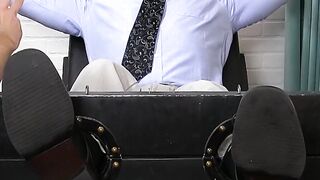 MaleFeetXXX.com - Bound stud endures tickling and foot fetish torment