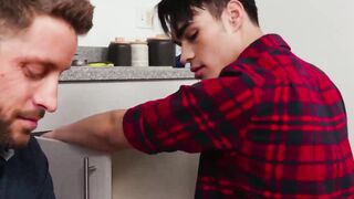 NextDoorXXX.com - Sebastian Sky eats Johnny Ford's ass before pounding