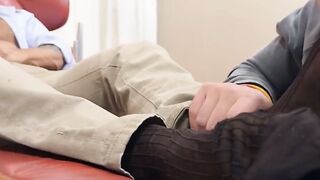 MaleFeetXXX.com - Daving Benjamin's relaxation with a gentle foot massage and foot jo