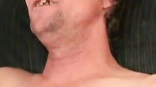 MenWorkinXXX.com - Mature guy with glasses plays with his cock and balls