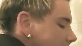 Young Chris Dodger fucking and cumming in shipmate toilet