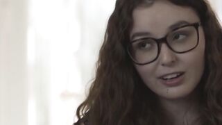 Skinny Trans babe fucks petites tight wet pussy