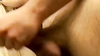 Cage has a lot of cum in his nuts ready to be pumped out