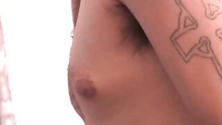 MenWithFur.com - Hairy daddy strokes his big cock in solo masturbation
