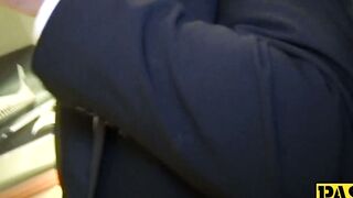 Cum eating Rhiannon Ryder pounded chokingly hard