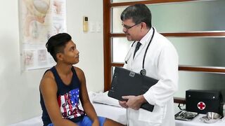 PinoyBoys.com - Dark Asian twink treated and fucked intensely by his pervert doctor