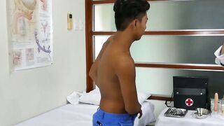 PinoyBoys.com - Dark Asian twink treated and fucked intensely by his pervert doctor