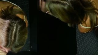 Tanned MILF Summer Stevens has her gloryhole blowjob debut