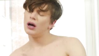 BoysHD.com - Twink takes throbbing cock in his ass after slobbering on it intensely