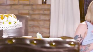 Sloppy blowjob ends with Lena Kelly's relentless fuck
