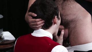 Dakota Lovell offers his ass for penance to Father Jonah Wheeler
