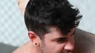 InfernoDungeon.com - Blaze Austin's sloppy blowjob and cum oozing fist