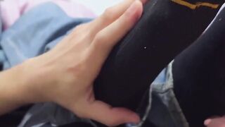 MaleFeetXXX.com - Braided Andre's amazing feet worship experience with a magic reclin