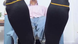 MaleFeetXXX.com - Braided Andre's amazing feet worship experience with a magic reclin