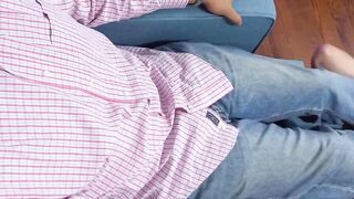 MaleFeetXXX.com - Braided Andre's amazing feet worship experience with a magic reclin