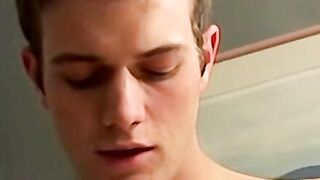 Smoke and stroke fun with magnetic  twink at midnight