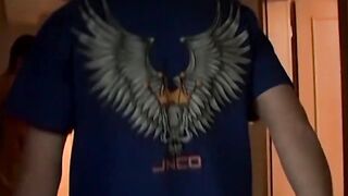Handsome young men fool around before hard threeway pounding