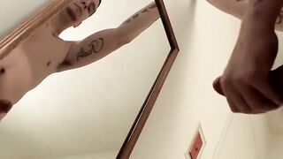 Str8Thugs.com - Lex Lane's mirror-bound jerk off session showcasing his straight hard