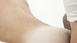 BoyMissionary.com - Beautiful young Mormon reaches orgasm while barebacked by his pas