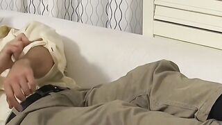 MaleFeetXXX.com - Hunky gentleman Jet's self-love with sexy feet massage