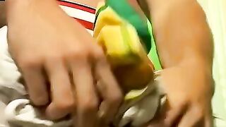 TwinkUndie.com - Good-looking young guy's boxers cock play and masturbation