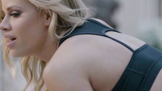 Busty blonde Jessa Rhodes seduces a shy guy into satisfying her sexual cravings
