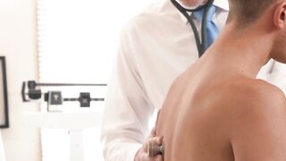 BoysFunSize.com - Naughty doctor fingers short twink and jerks off his throbbing cock