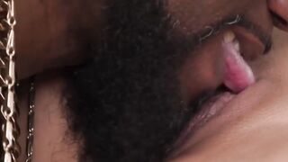 Reyna Belle craves for massive cock and Chocolate God delivers