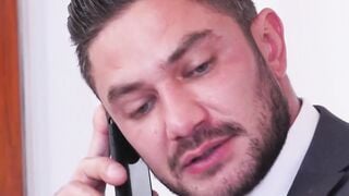 Bearded hunk Dani Robles is roughly raw drilled by hung Dato Foland