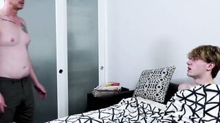 Stepson Skylar Finch couldnt stop moaning while fucked by Brody Kayman